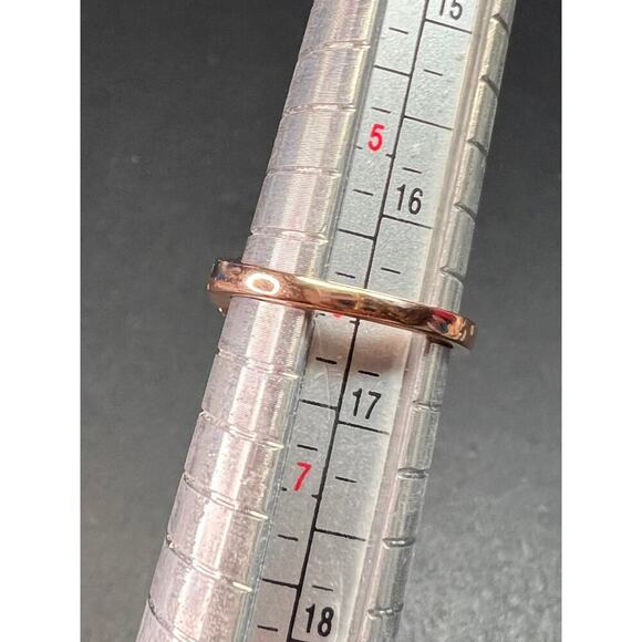 NEW Pink Moissanite lotus ring in rose gold vermeil 925 size 6 - Picture 12 of 12